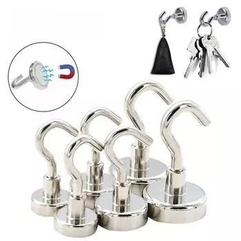 Сильный магнитный крючок для дома и декора, многоцелевой крючок для хранения, дома, кухни, бара, крючки для хранения, настенные крючки для ванной комнаты 1 PCS