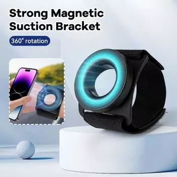 Сильный магнитный присоска кронштейн ремешок на запястье специальный держатель мобильного телефона для iPhone 13 14 15 Pro Max Samsung