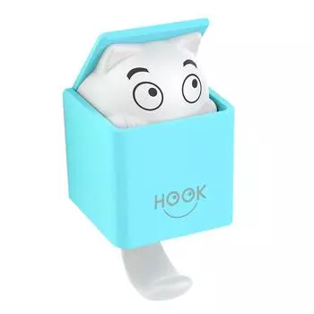 Сильный милый кот, индукционная присоска, настенный крючок, вешалка для кухни, ванной комнаты