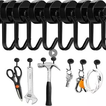 Сильный неодимовый магнитный крючок без гвоздей, поглощающий железо, магнитный крючок, прочный крючок, домашнее хранение, кухонная организация, инструменты