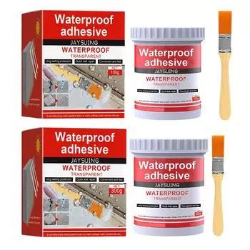 Сильный невидимый водонепроницаемый агент, клей без утечек с щеткой, инструменты для ремонта туалета 100g