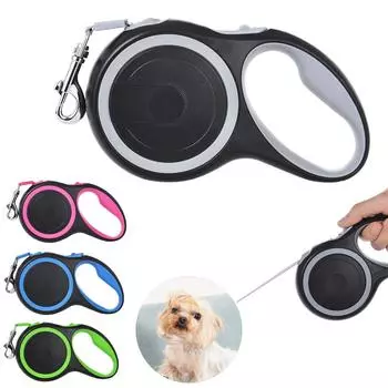 Сильный поводок для собак 3 м 8 м для маленьких, средних и больших собак, выдвижной прочный нейлоновый тяговый поводок для улицы, золотистый ретривер, товары для домашних животных 3m - 15 kg