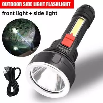 Сильный светодиодный фонарик небольшого размера, водонепроницаемый, с высоким световым потоком, супер яркий фонарик