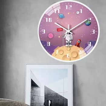 Silent wall clock Living Room Home Bedroom Clock Children s Room Cartoon wall clock Atmospheric room Display numbers