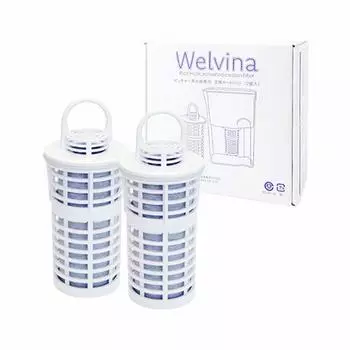 Silica water purifier Welvina Welvina water purification pitcher pot type dedicated cartridge 1 box for about 1 year [Genuine product] (2 pieces)