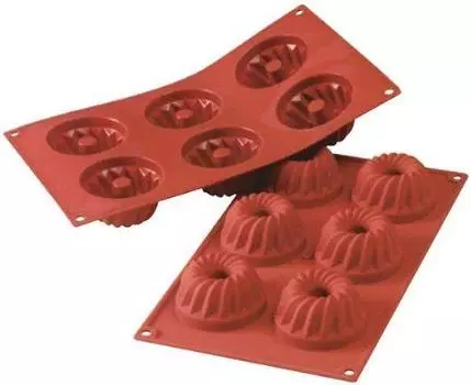 Silicomart Kuglof 6 шт SF058