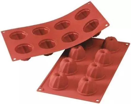 Silicomart Маленький Куглоф 8 предметов SF057 коричневый