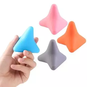 Silicon Massage Cone Triangular Relax Apparatus Ball Psoas Muscle Release Thoracic Spine Back Neck Scapula Foot Yoga Apparatus серый