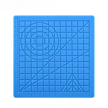 Силиконовый 3D-принтер для ручек, трехмерный блокнот для рисования, детская игрушка, тренировочный блокнот для рисования граффити, сделай сам, копия 17.7x17.7x0.3cm розовый