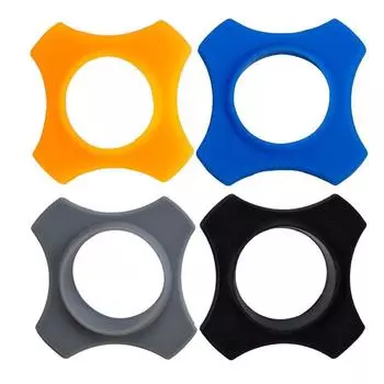 Silicone Anti-fall Bottom Rod Sleeve Microphone Holder Microphone Silicone Ring Mic Protection Ring orange