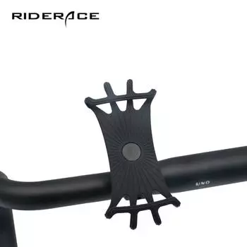 Силиконовый держатель для телефона на велосипед, мотоцикл, для iPhone 12, 11, pro, max, 7, 8 plus, X, Xr, Xs, подставка для мобильного телефона, зажим для горного велосипеда, быстрое крепление чёрный