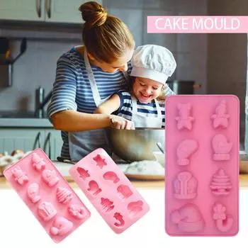 Silicone Cake 8 with Christmas Hat Snowman Chocolate Christmas Gift