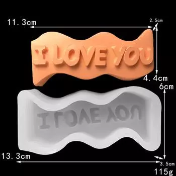 Силиконовая форма для свечей в виде буквы алфавита, шоколада, сахарных изделий, инструментов для украшения помадки для вечеринки 5,24x2,36x1,38 дюйма