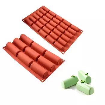 Silicone Cake Mold 9/30 Hole Geometric Cube Squared Brownie Chiffon Cake Molds Mini Cake Pan Bakeware Molds Kitchen Baking Tool