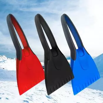 Silicone Car Ice Scrapers Car Snow Brush Soft Anti-skid Handle Car Ice Scraper Auto Snow Shovel Removal Car Winter Accessories чёрный