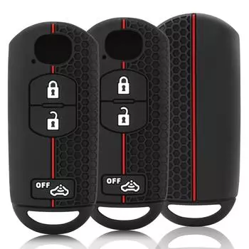 Силиконовый чехол-защита для ключа-брелока без ключа для Mazda 2 3 5 6 X-5 CX5 CX7 CX-5 Summit M3 M6 Axela Atenza Держатель для пульта чёрный