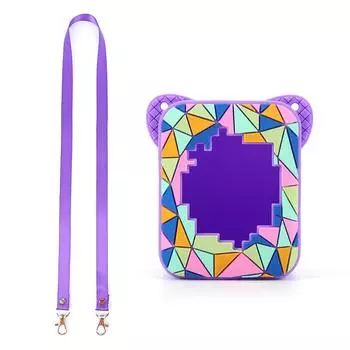 Silicone Case Cover Protective Case with Lanyard for Bitzee Magicals Digital Pet синий