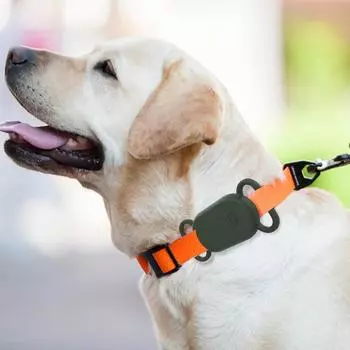 Silicone Case Waterproof Protective Cover Dog Collar Holder Dustproof Case Cover Shell Anti-Scratch for Samsung Galaxy SmartTag2 темно-синий