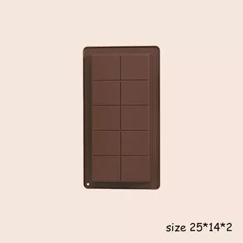 Silicone Chocolate Bar Molds – Rectangle, Easy Release, Durable for Protein Bars, Wax Melts, and Gifts 1PC