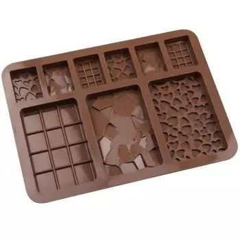 Silicone Chocolate Mold Jelly Block Bar Mold Epoxy Ice Tray Fondant Cake Decorating Candy Tool Kitchen Baking Supply