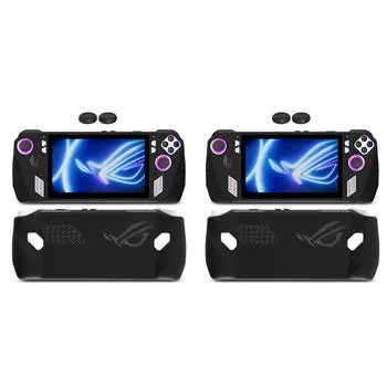 - Silicone Console Housing Non-slip Console Cover for Rog Ally (Black)