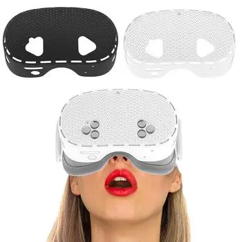Silicone Cover Anti-Scratch Protective Case Front Headset Protector Cover Silicone Front Protective Cover for Meta Quest 3S белый
