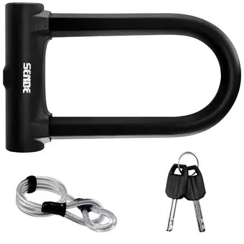 Silicone Cover Key with 115cm cable Compatible with earth lock for bicycles Thick Bicycle Electric car Motorcycle Road bike lock Wire lock High