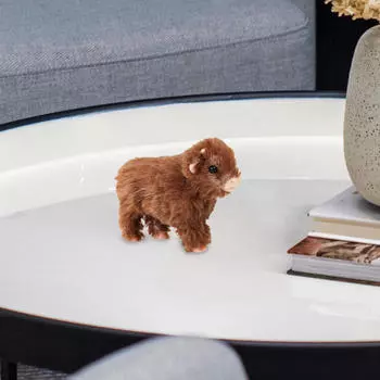 Силиконовая плюшевая игрушка корова, кукла-бык, яркая мягкая игрушка для детей, спящая