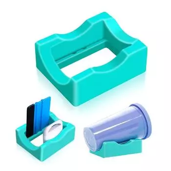 Silicone Cradle Holder Built-in Slot Curved Non Slip Stable Base Craft Making Durable Suitable for Most Water Bottles Wine Glass