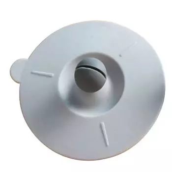 Silicone Cup Lid Dustproof Round Universal Tea Cup Cover with Handle for Glass Ceramic Mugs Gray