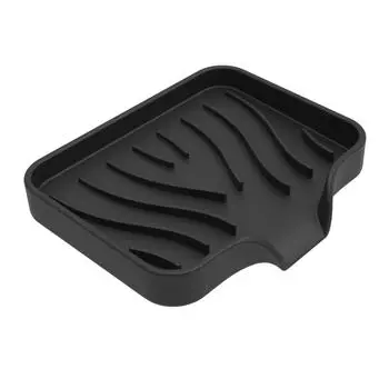 Silicone Drain Soap Box Kitchen Bathroom Anti-slip Sink Tray Creative Washing Table Soap Tray Free Punch Drain Rack Soap box