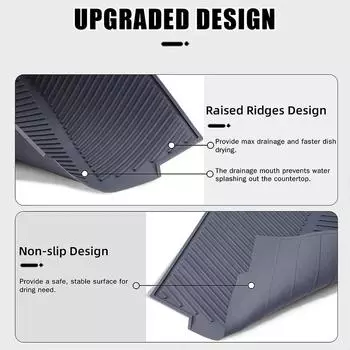 Silicone Drying Mat Drain Pad-Easy To Clean Reusable Non-Slip-Sink Mat Kitchen Insulation Multipurpose Table Kitchenware 1PCS 39x25x0.5cm белый