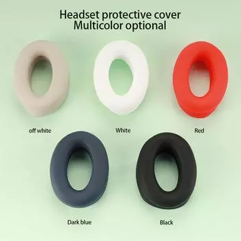 Силиконовый чехол для амбушюров/чехол для амбушюр/чехол для оголовья, противоударный мягкий защитный чехол для гарнитуры Sony WH-1000XM4 WH-1000XM3 белый