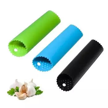 Silicone Garlic Peeler Silicone Garlic Press зелёный