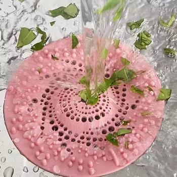 Silicone Hair Filter Catcher Sink Anti-blocking Strainer Shower Floor Drain Stopper Kitchen Deodorant Plug Bathroom Accessories белый