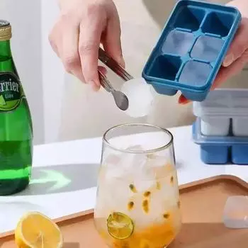 Silicone Ice Cube Mold Easy-Release Quickly Freeze glace Silicone Ice Maker Creative Cylinder Ice Bucket Whiskey Beer Maker