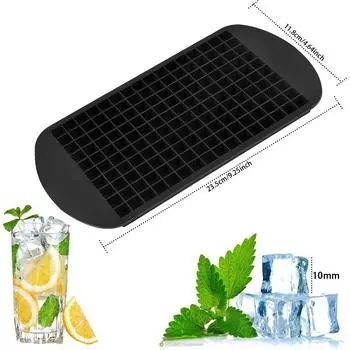 Silicone ice cube mould,square ice cube trays for 160 mini ice cubes, ice cube moulds for jelly, milk, juice, cocktails, whisky белый