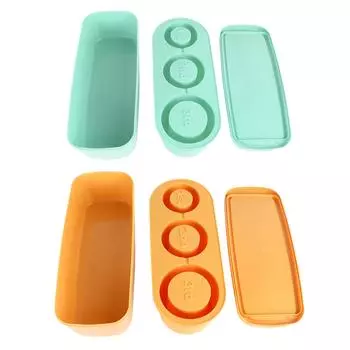 Silicone Ice Cube Tray Easy Release Ice Cubes Maker with Spill Resistant Removable Lid Bin for Cockt Cyan