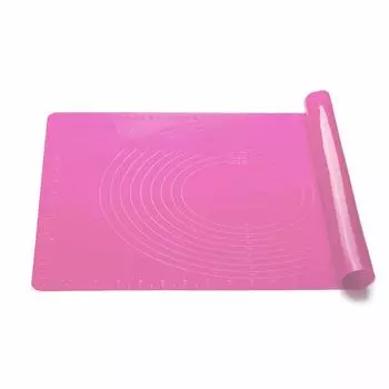 Silicone Mat Cooking Mat Silicone Confectionery Mat Kitchen Baking Mat with Scales Cooktop Protection Confectionery Tools Heat Resistant Table Mat 1
