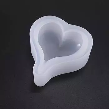 Силиконовая форма в форме сердца для самостоятельного изготовления ювелирных изделий из эпоксидной смолы, украшения ручной работы, подвески, украшения, аксессуары S/для M M