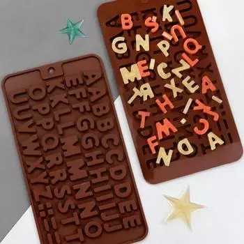 Silicone Mould 26 Letters Numbers Alphabet Cake Decorating Bakeware Chocolate Mold Cooking Tools Food DIY Baking Accessories