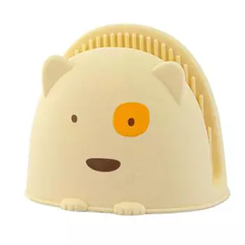 Silicone Oven Mitts Cute Cartoon Heat Resistant Pinch Grip Mini Oven Gloves for Kitchen Cooking жёлтый