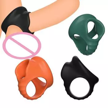 Силиконовое кольцо для пениса, клетка верности, кольца для пениса, секс-игрушка для мужчин, кольца для задержки эякуляции, треугольное связывание, Sm, игрушки для взрослых, секс-шоп