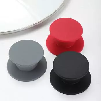 Silicone Pot Lid Universal Replacement Kitchen Cookware Cover Knobs for Pan Lid Kitchenware Accessories Knob Handle серый