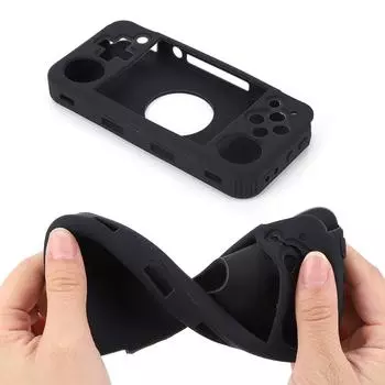 Silicone Protective Case Shockproof Protective Cover Anti-Scratch with Lanyard for Anbernic RG35XX H Retro Handheld Game Console бежевый