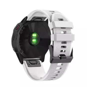 Silicone Quick Release Watch Band Wrist Strap For Fenix 6X/Fenix 6XPro белый