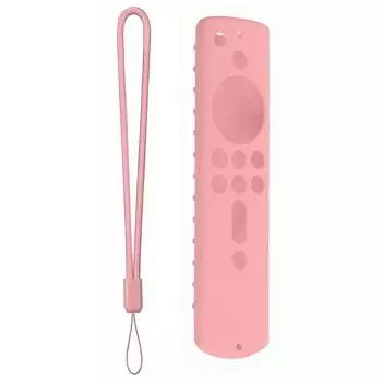 Silicone Remote Control Cover Case with Lanyard for Amazon Fire TV Stick 4K 2018 белый