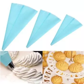 Silicone Reusable Pastry Bag Piping Cake Pastry DIY Cupcake Decorating Pastry Bags Cakes Supplies Baking Tools Silk Flower Tool