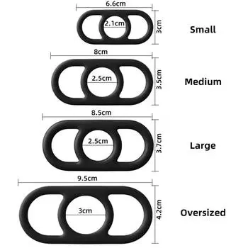 Силиконовое кольцо Кольцо для пениса Мужское тройное кольцо-подкова Пара Пара Взрослые секс-игрушки Секс-продукты Triple Lock EssenceS