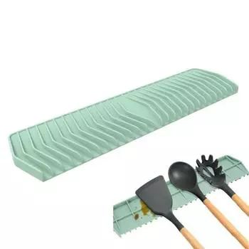 Silicone Sink Tray Reusable Tableware Cushion Kitchenware Sink Drain Mat Dish Drying чёрный